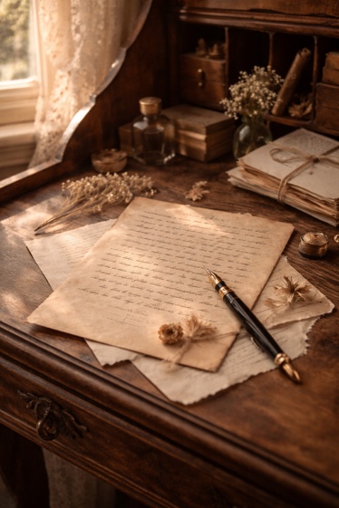 Beautiful stationery and writing