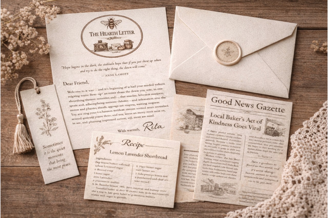 Everything included in The Hearth Letter